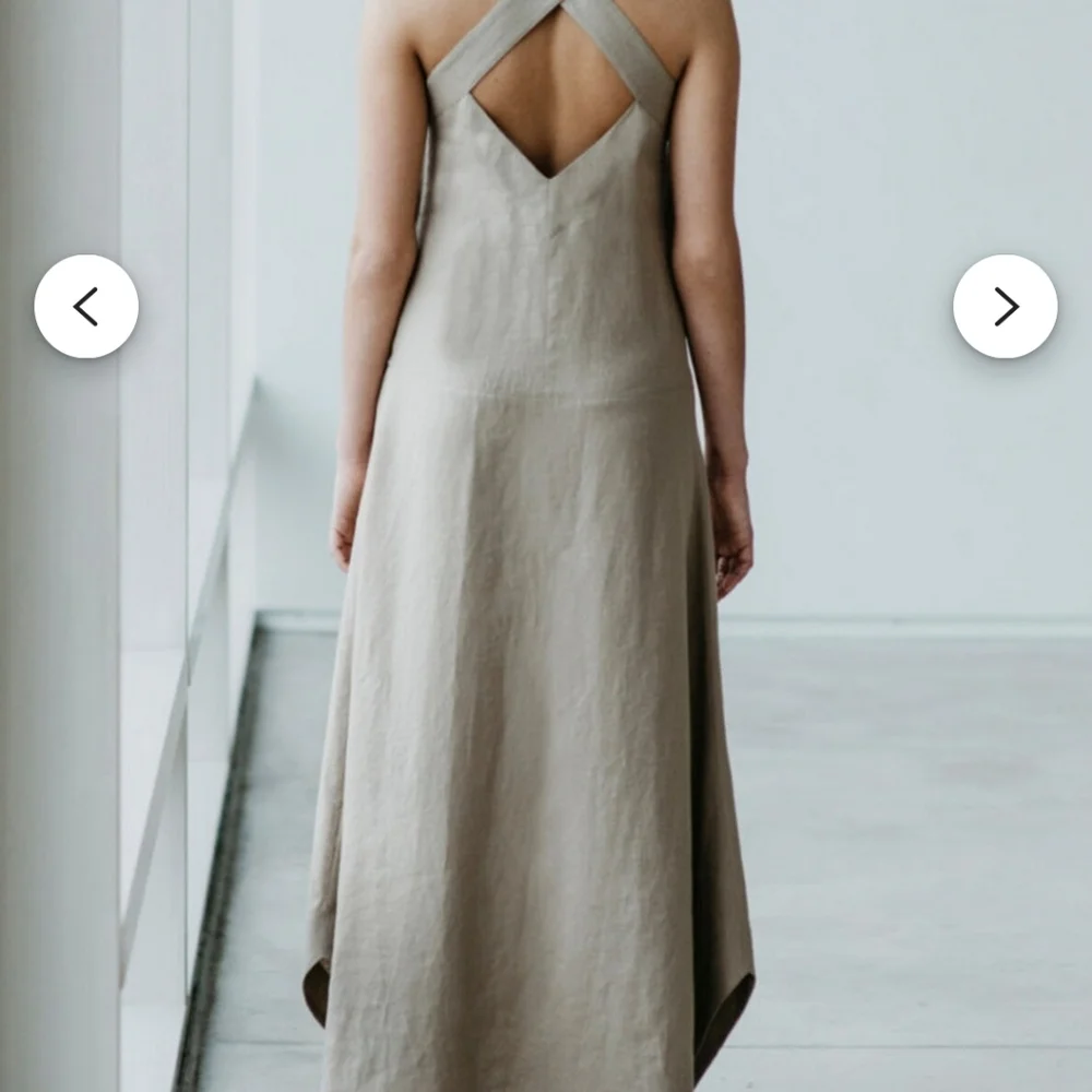 linen cottagecore etsy dress ret $175 size S - Picture 3 of 5